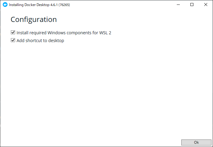 DockerDesktopインストール