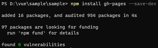 install gh-pages