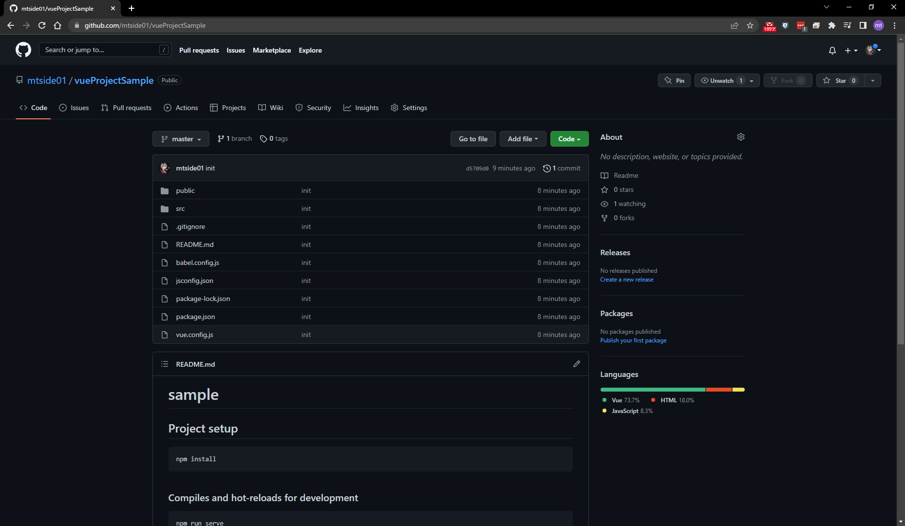 push repository