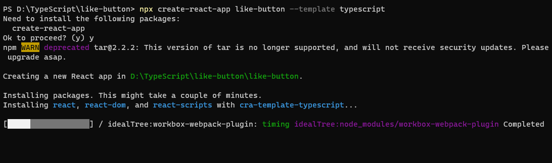install create-react-app